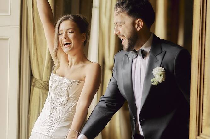 Chic white wedding