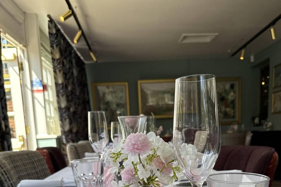 Flowers on a table