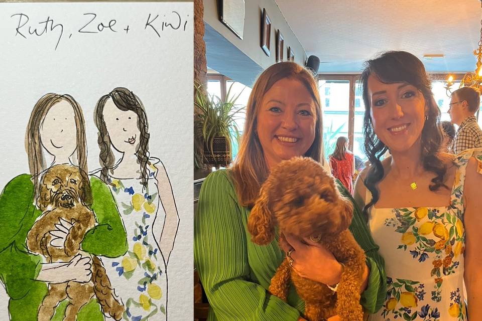 Photo with painting