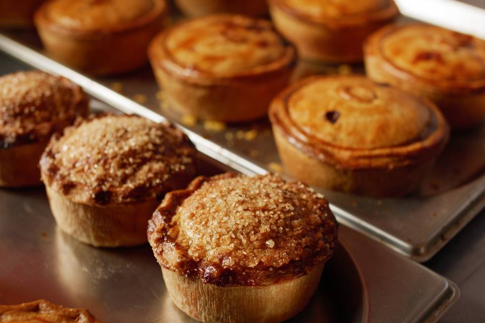 A selection of pies