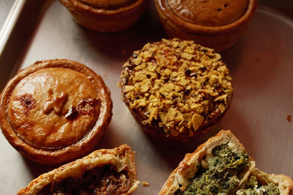 A selection of pies