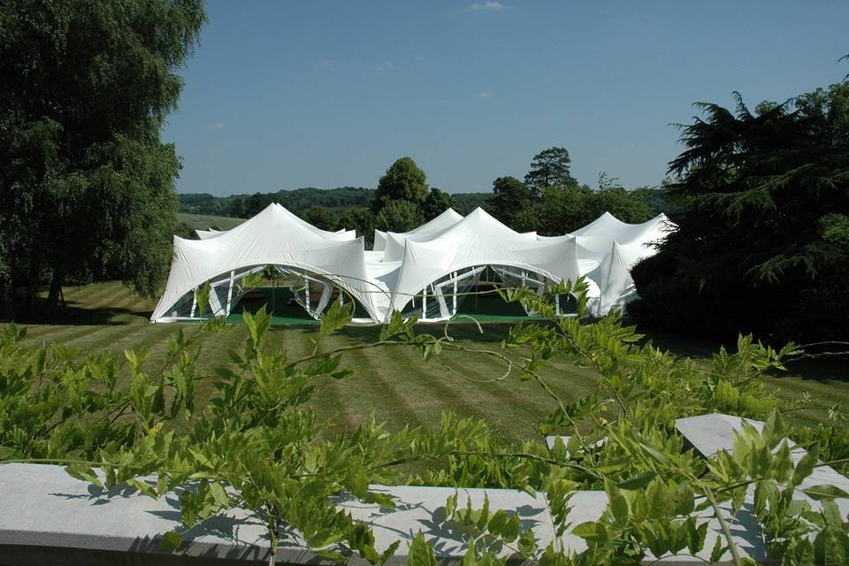 Three Marquees Joined Together