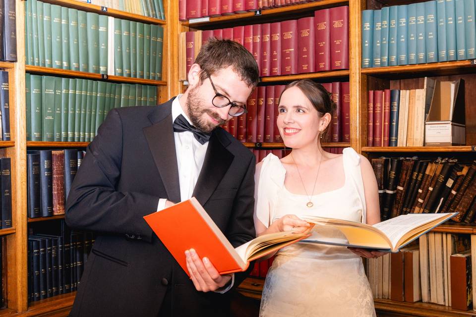 Library setting for Weddings
