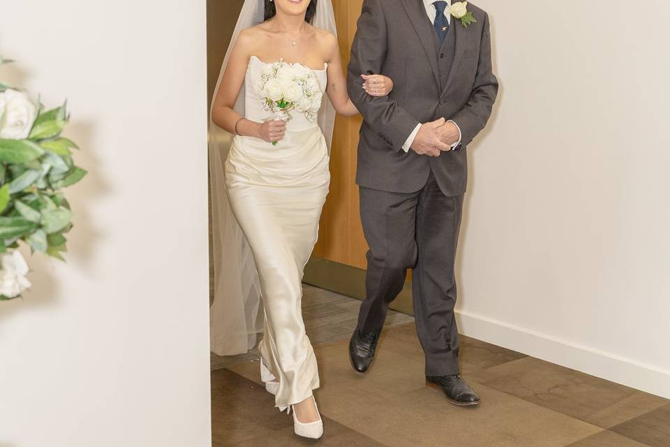 Bride and Dad