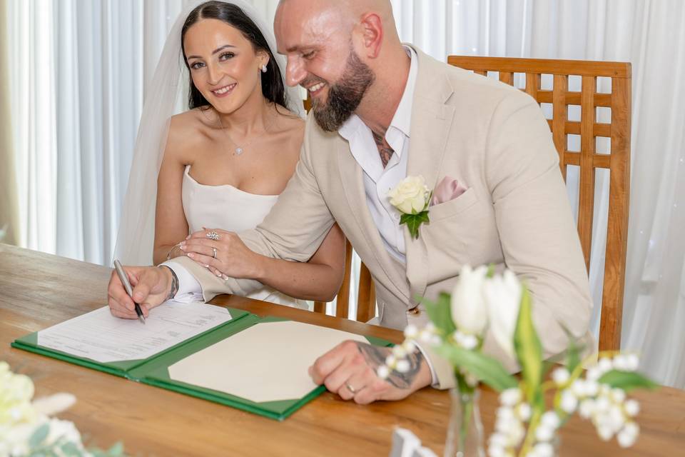 Bride and groom