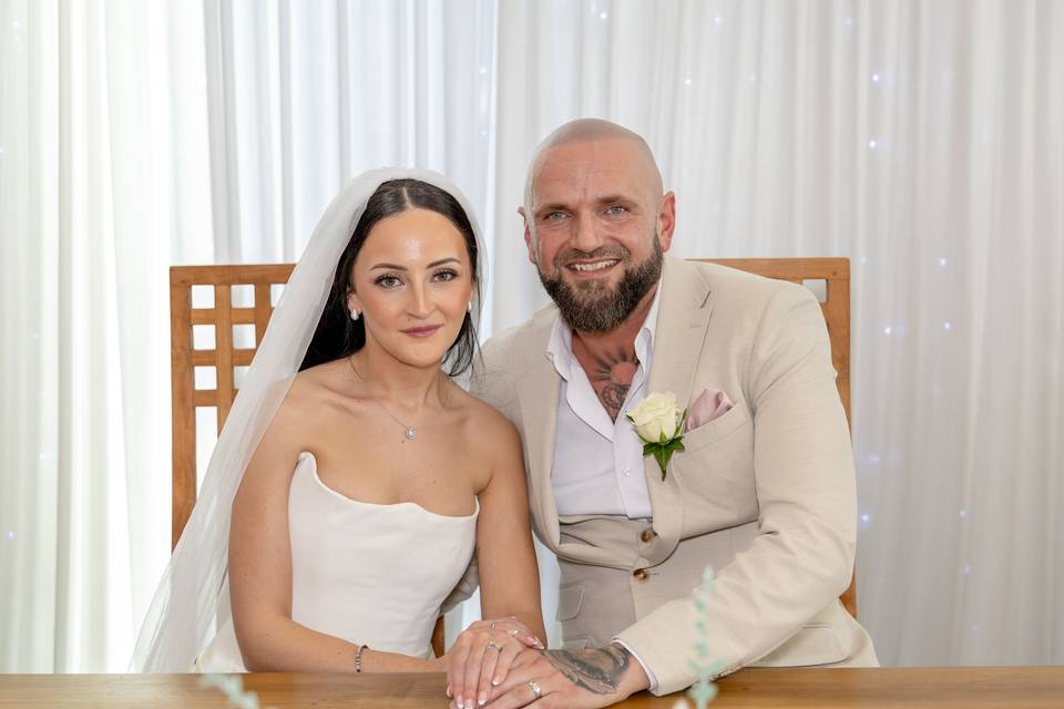 Bride and groom