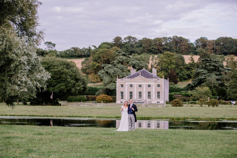 Bride and Groom, country house