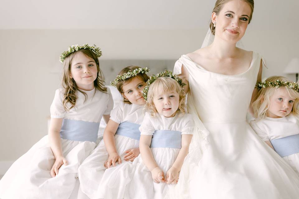 Bride and Bridesmaids