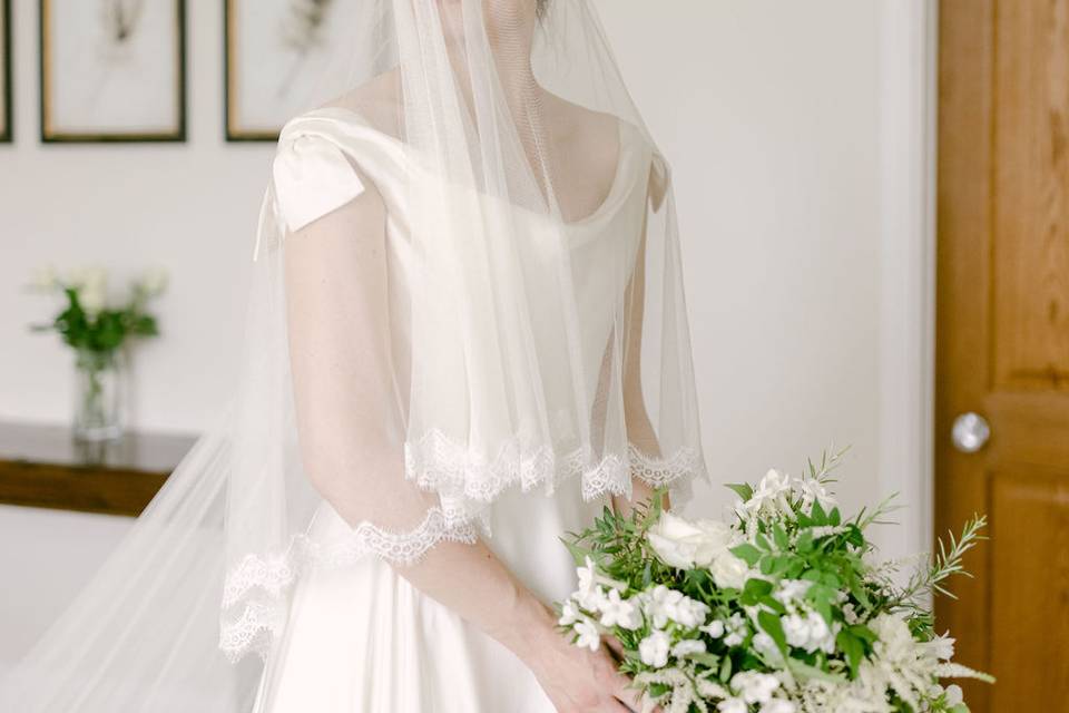 Bride and veil