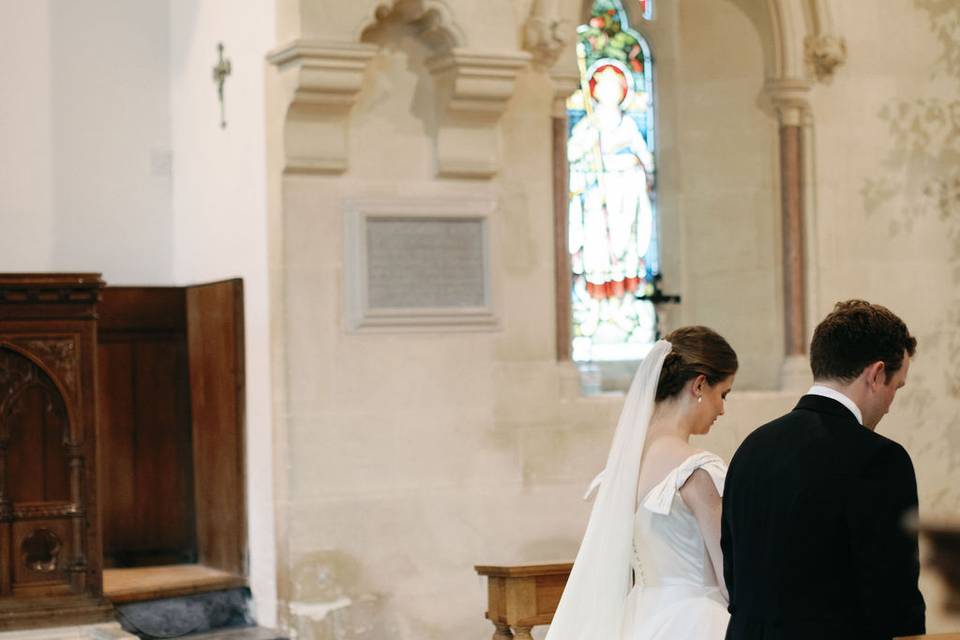 At the alter