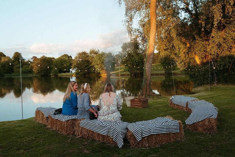 Relaxing by the lake