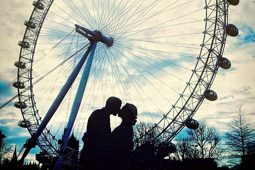 Silhouette London Eye