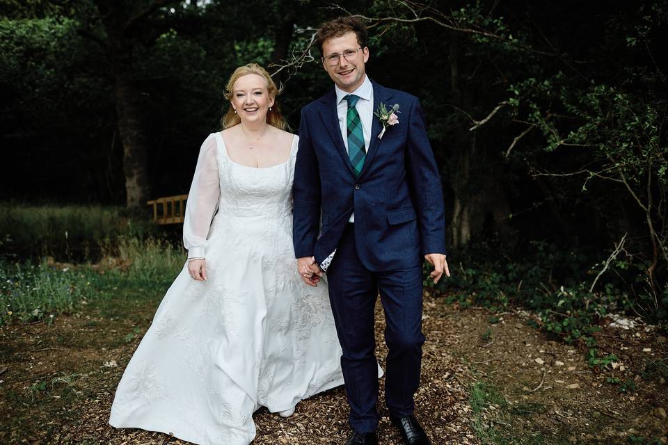 Walking in the woods