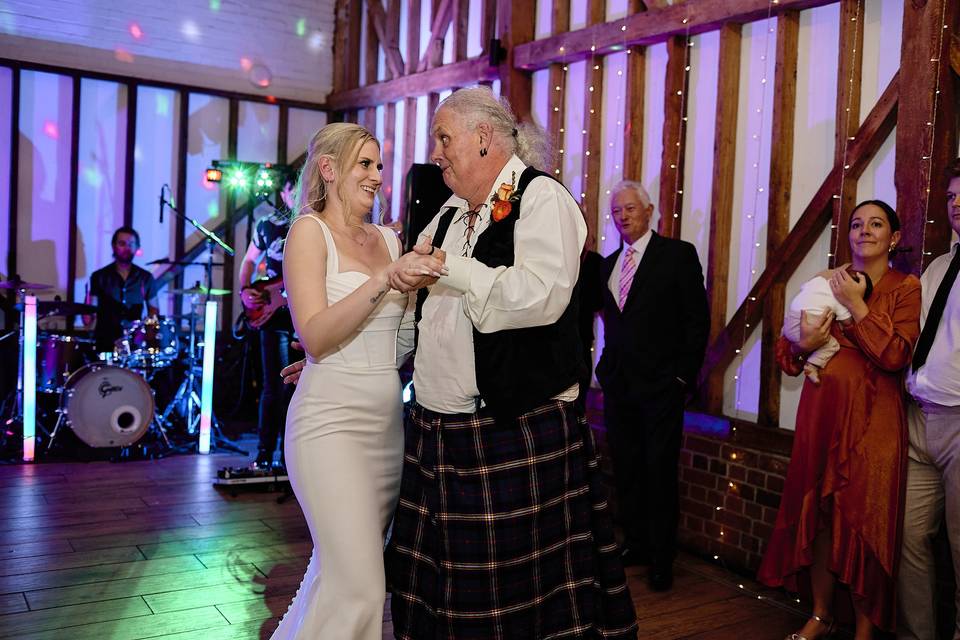 Dad and daughter dance