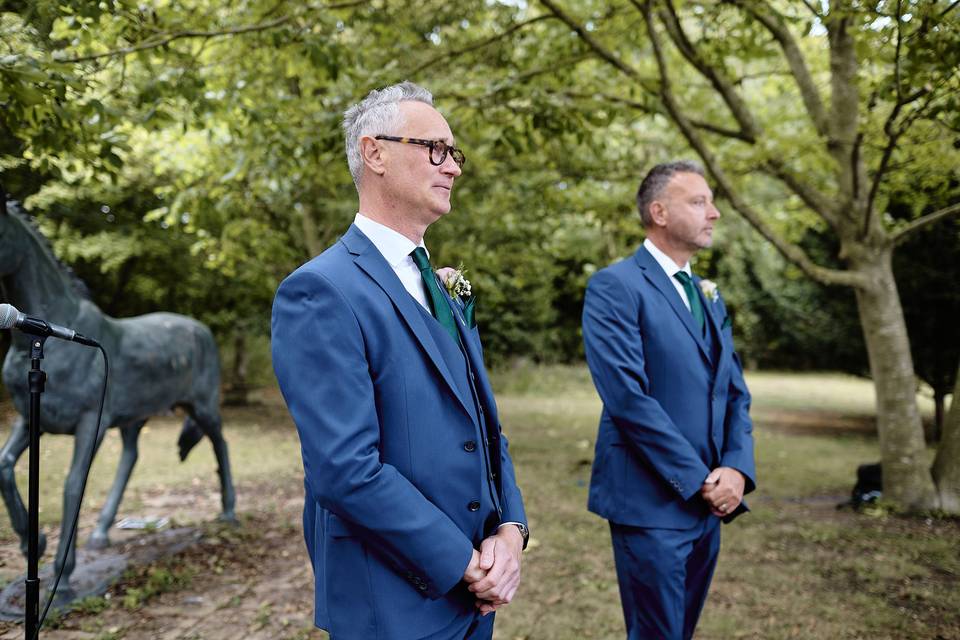 Waiting for the bride