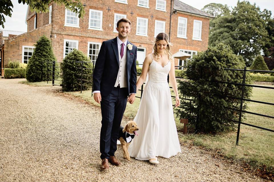 Sandon Manor and dog