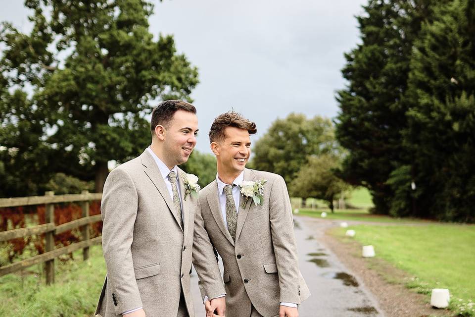 Looking at something