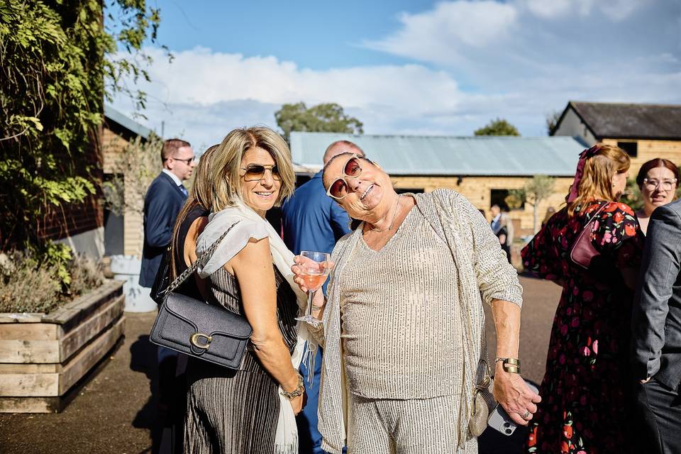 Guest smiles in the sun