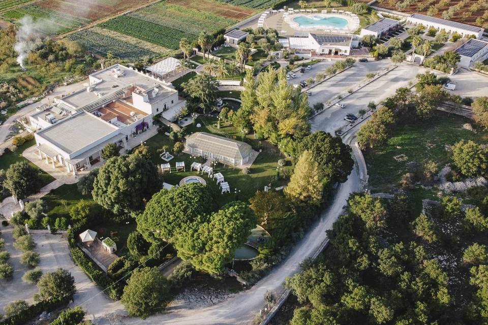 Masseria aerial view