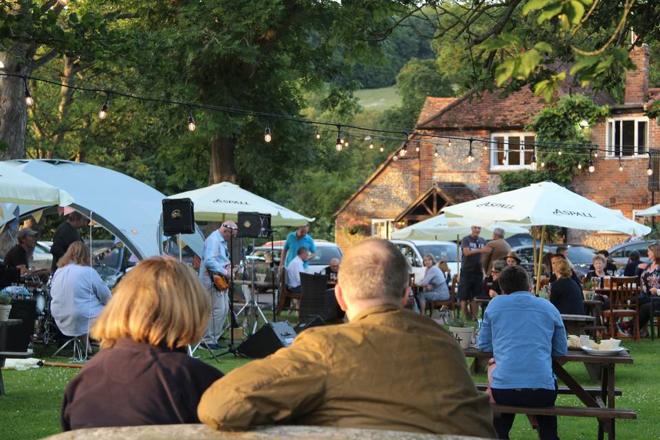 Live music in the garden
