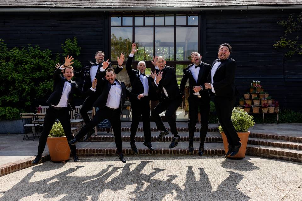 Groom jump