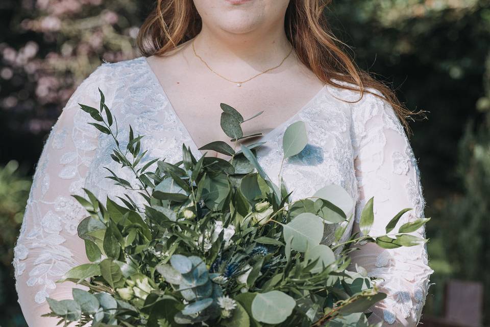 Foliage wedding bouquet