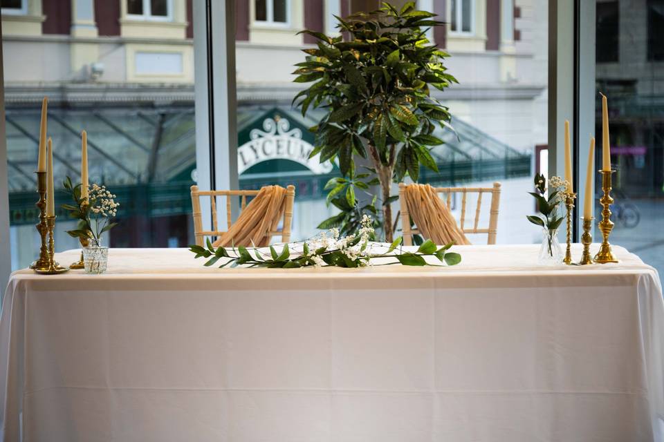Adelphi Ceremony, Lyceum view