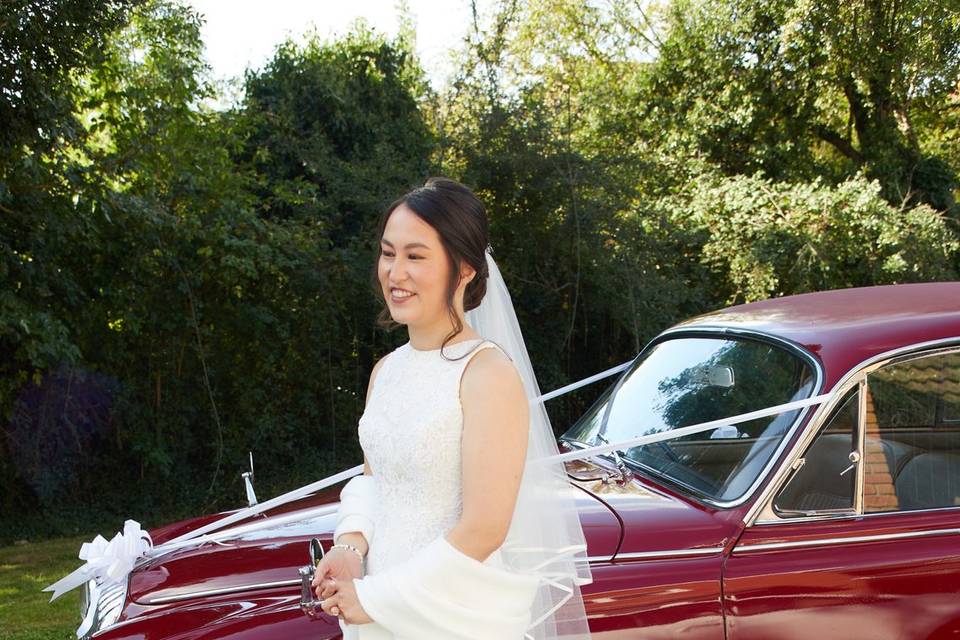 By the Wedding Car