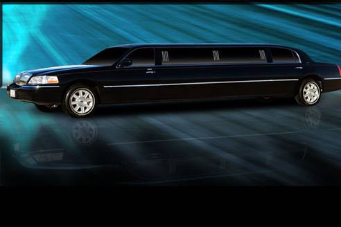 Lincoln black limo