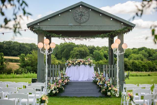 Pavilion wedding ceremony