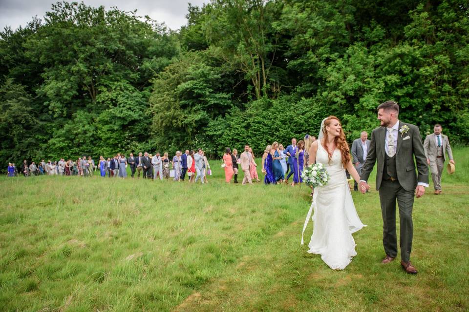 Leaving the woodland