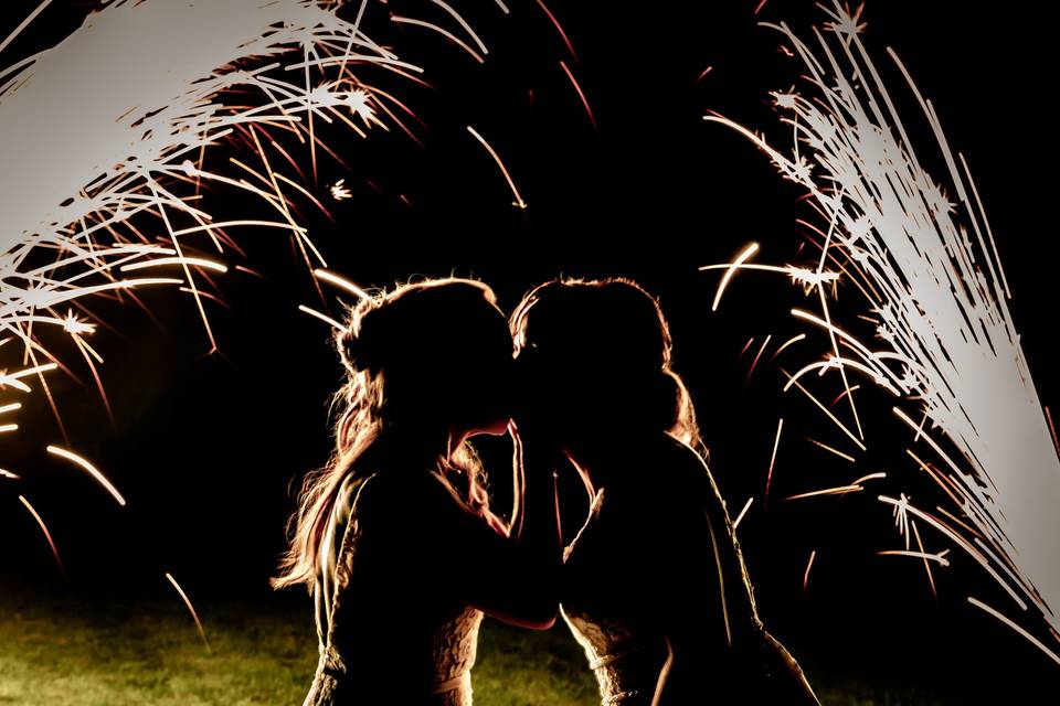 Firework silhouette
