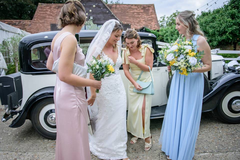 Bride's arrival