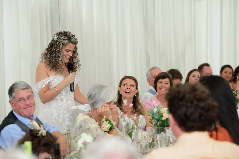 Bride's speech