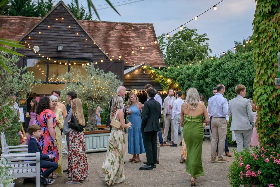 Courtyard evening reception