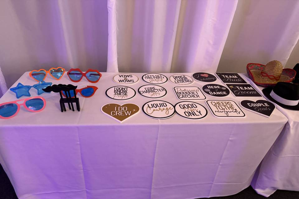Wedding signs included
