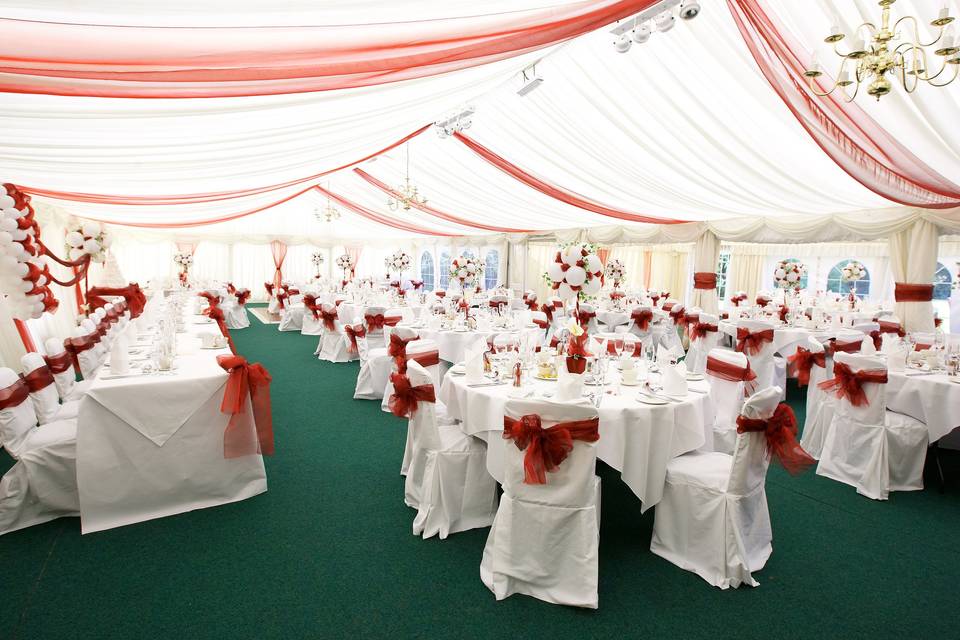 Marston Farm Hotel marquee