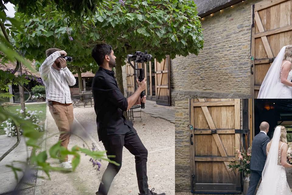 B+G enter the wedding Brekky!