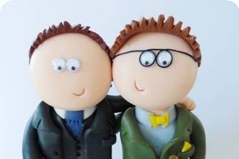 LGBT Gay wedding cake topper