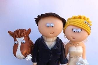 Horse wedding cake topper