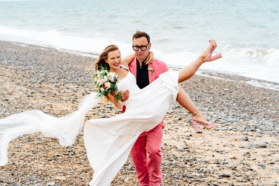 Norfolk beach wedding