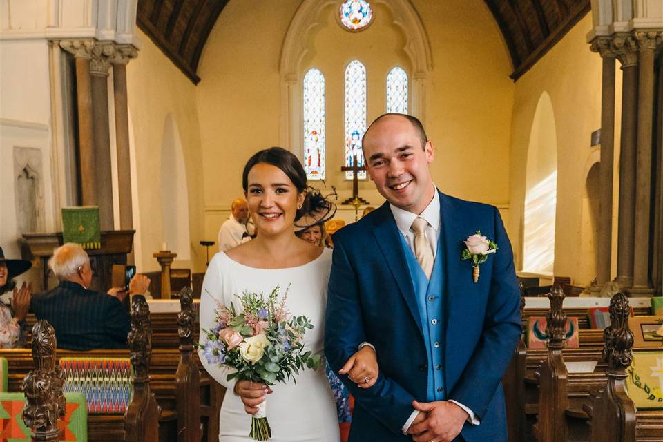 Church wedding, Kenton Hall