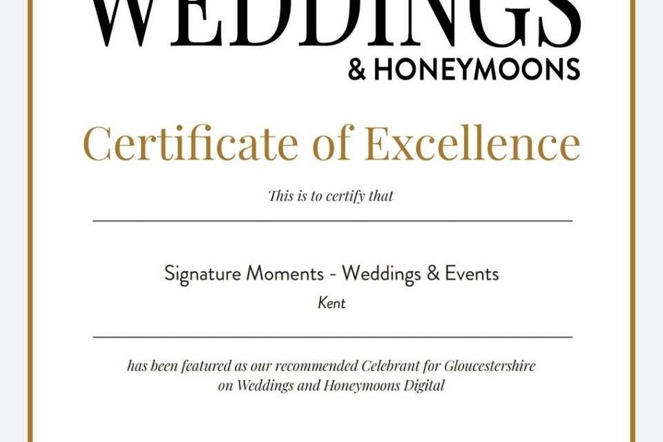 Wedding Award