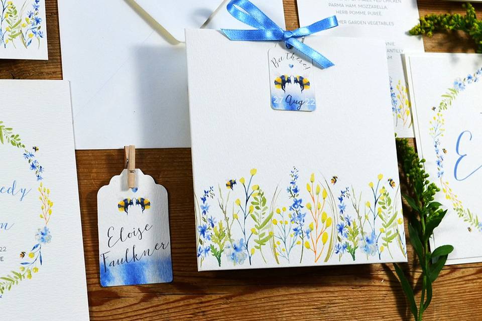 Bee Loved Pocket Invitation