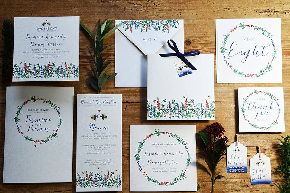 Bee Loved Stationery Suite