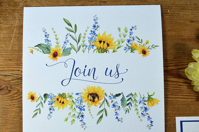 Sunflower Wedding Invitation