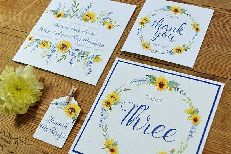 Sunflower Wedding Invitation