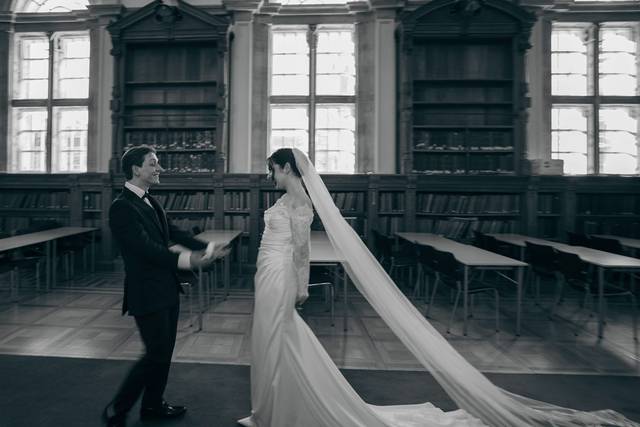 Couple in hall