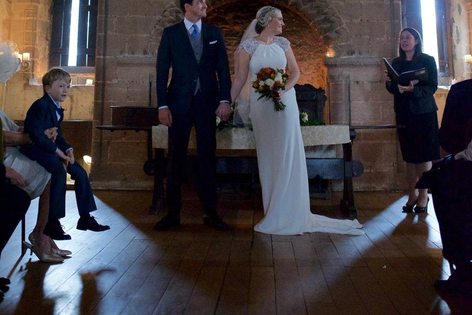 Castle wedding ceremony