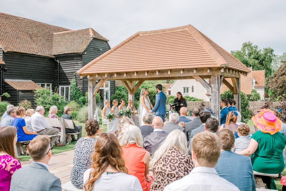 Romantic outdoor wedding